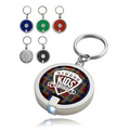 Round LED Light with Key Ring - Full Color Print